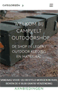 Mobile Screenshot of campveltoutdoorshop.nl